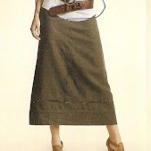 CAbi #463 Coconut Husk Wedding Skirt Linen NWT 10 New $128